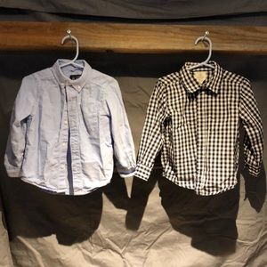 Two long-sleeve button ups